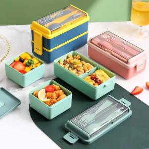Hot Double Plastic Lunch Box