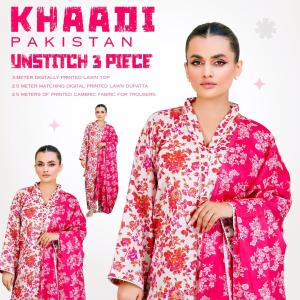 KHAADI 3 Piece - HOOR Collection (UNSTICHED)